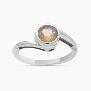 Natural Garnet Silver Rings