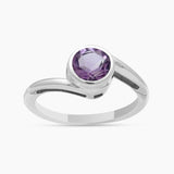 Natural Garnet Silver Rings