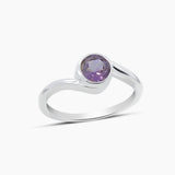 Natural Garnet Silver Rings