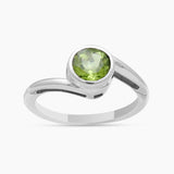 Natural Garnet Silver Rings