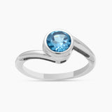 Natural Garnet Silver Rings