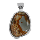 925 Sterling Silver Picture Jasper Pendant