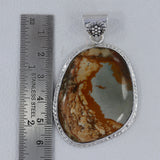 925 Sterling Silver Wild Horse Jasper Pendants
