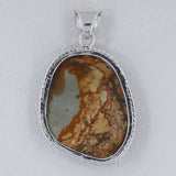 925 Sterling Silver Picture Jasper Pendant