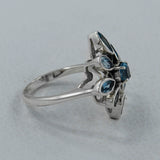 Blue Topaz 925 Sterling silver Ring