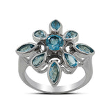 Blue Topaz 925 Sterling silver Ring