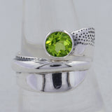 Peridot  Silver Ring