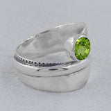 Peridot  Silver Ring