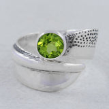 Peridot  Silver Ring