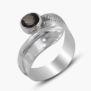 925 Sterling Silver Smoky Quartz Rings