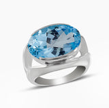 Green Amethyst Silver Rings