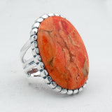 Dendritic Opal Silver Ring