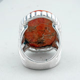 Dendritic Opal Silver Ring