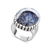 Dendritic Opal Silver Ring