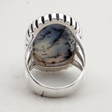 Dendritic Opal Silver Ring