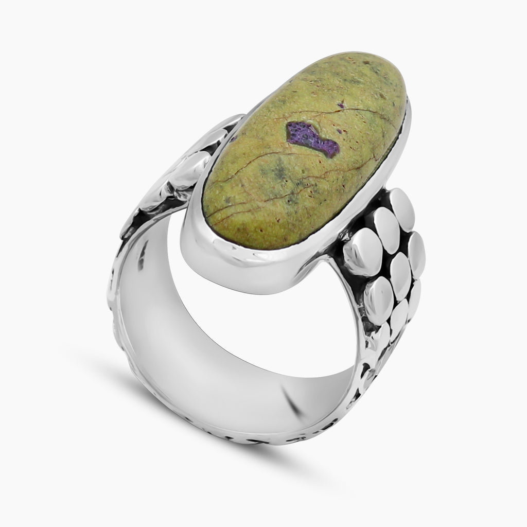 Tasmanian Serpentine Silver Rings