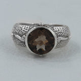 Garnet Designer Sterling Silver Ring