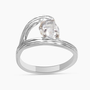925 Sterling Silver Herkimer Quartz Rings