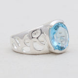 925 Sterling Silver Garnet Ring