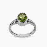 Natural Amethyst Silver Rings