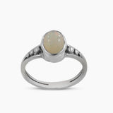 Natural Amethyst Silver Rings