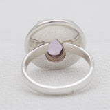 Black Oxidized Purple Amethyst Silver Rings