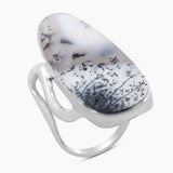 Peanut Wood Jasper Silver Rings