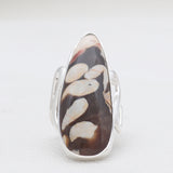 Peanut Wood Jasper Silver Rings