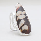 Peanut Wood Jasper Silver Rings