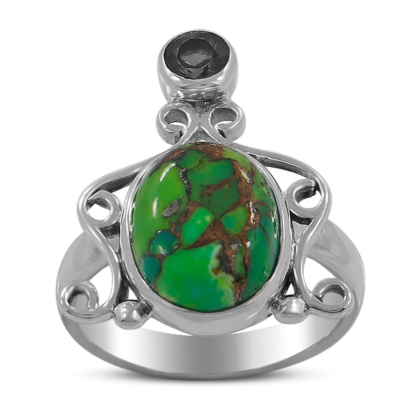 925 Sterling Silver Larimar Ring