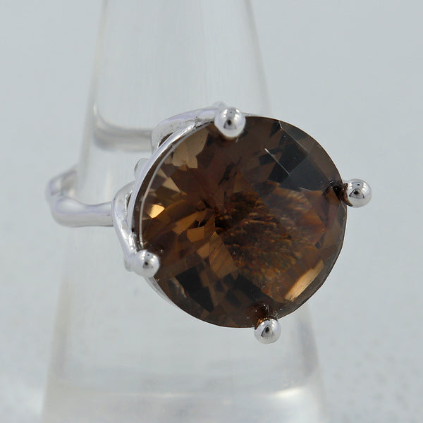 925 sterling Silver Smoky Quartz Ring