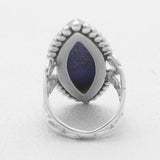 Natural Lapis Lazuli Silver Rings