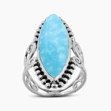 Natural Lapis Lazuli Silver Rings
