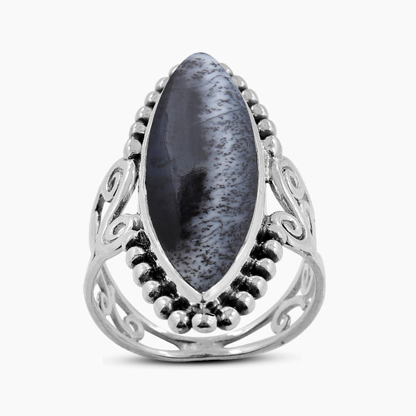 Natural Lapis Lazuli Silver Rings