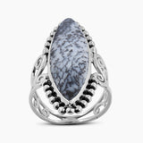 Natural Lapis Lazuli Silver Rings