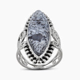 Natural Lapis Lazuli Silver Rings