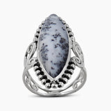 Natural Lapis Lazuli Silver Rings