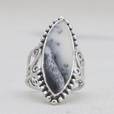 Natural Lapis Lazuli Silver Rings