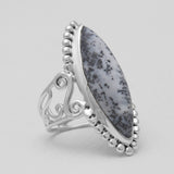 Natural Lapis Lazuli Silver Rings