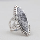 Natural Lapis Lazuli Silver Rings