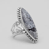 Natural Lapis Lazuli Silver Rings