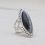 Natural Lapis Lazuli Silver Rings