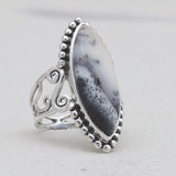 Natural Lapis Lazuli Silver Rings