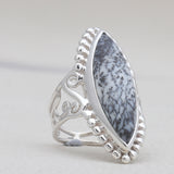 Natural Lapis Lazuli Silver Rings