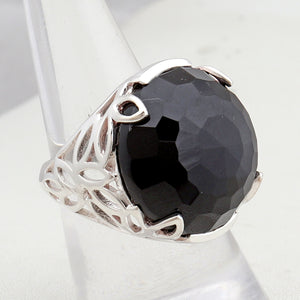925 Sterling Silver Black Onyx Ring