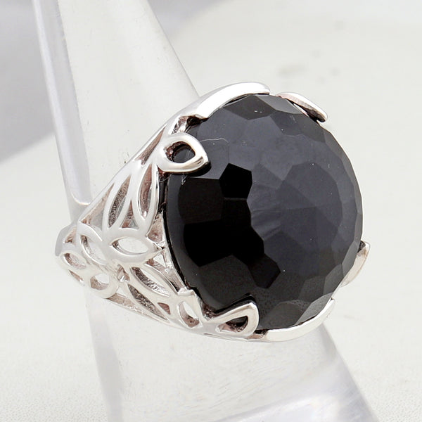 925 Sterling Silver Black Onyx Ring