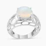 Green Amethyst Silver Rings