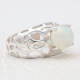 Green Amethyst Silver Rings