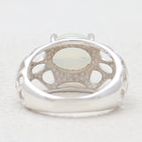 Green Amethyst Silver Rings