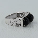 Black Onyx Sterling Silver Ring Jewelry